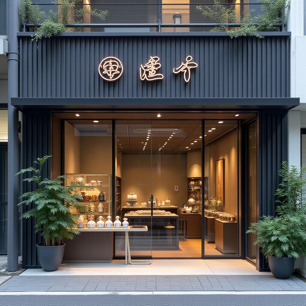 東京中心部の茶舗 - 店舗外観